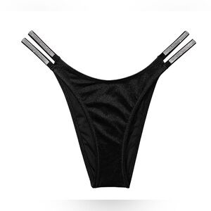 NWT Victoria's Secret Swim Double Shine Strap Brazilian Bikini Bottom